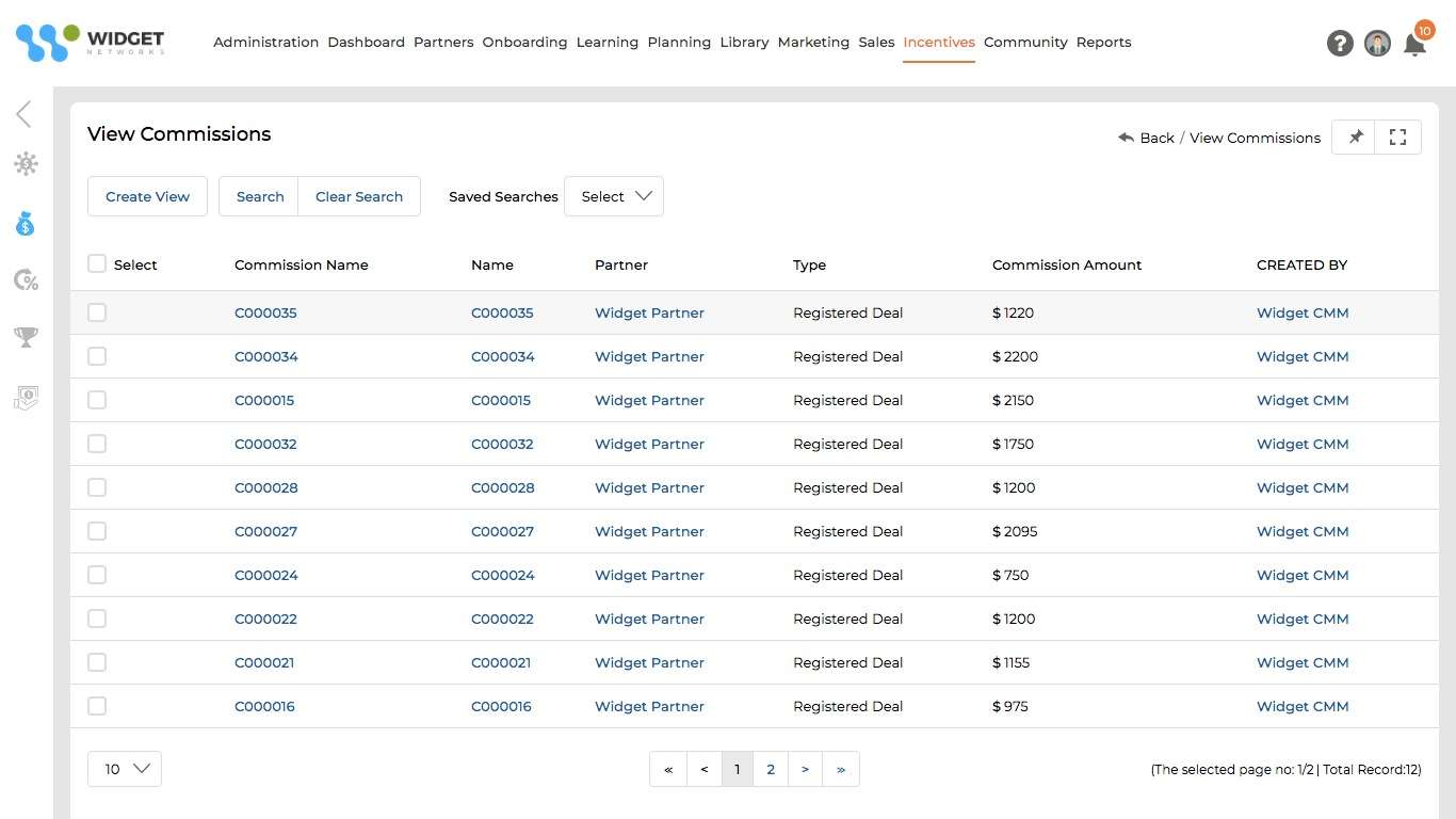 Deal Registration Program Commissions