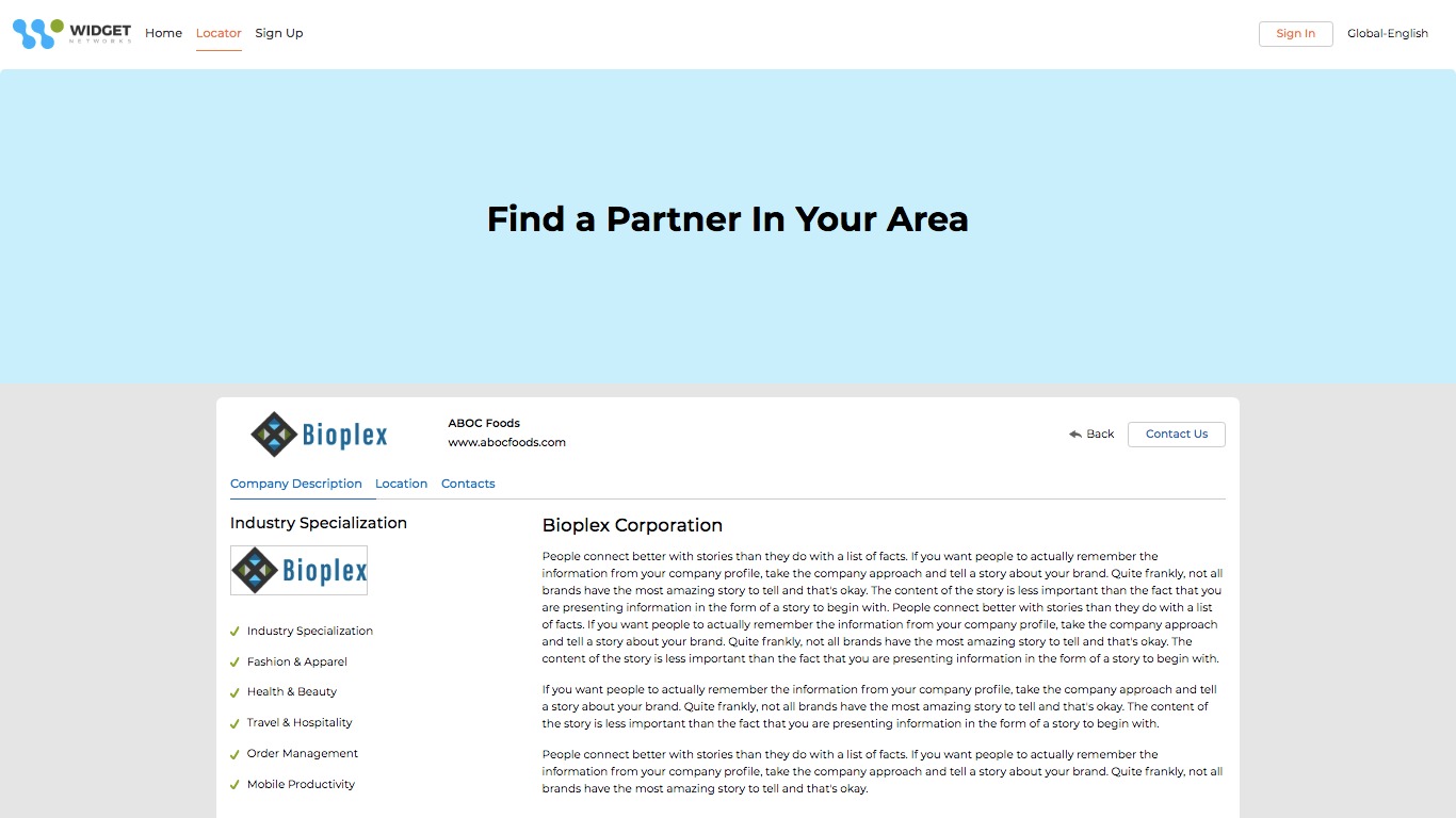 Jump Start Experience Partner Locator Management