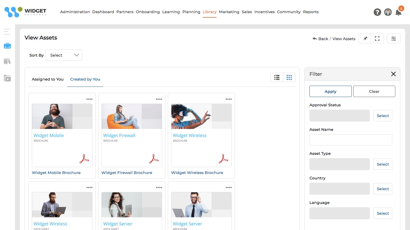 Library as the content repository