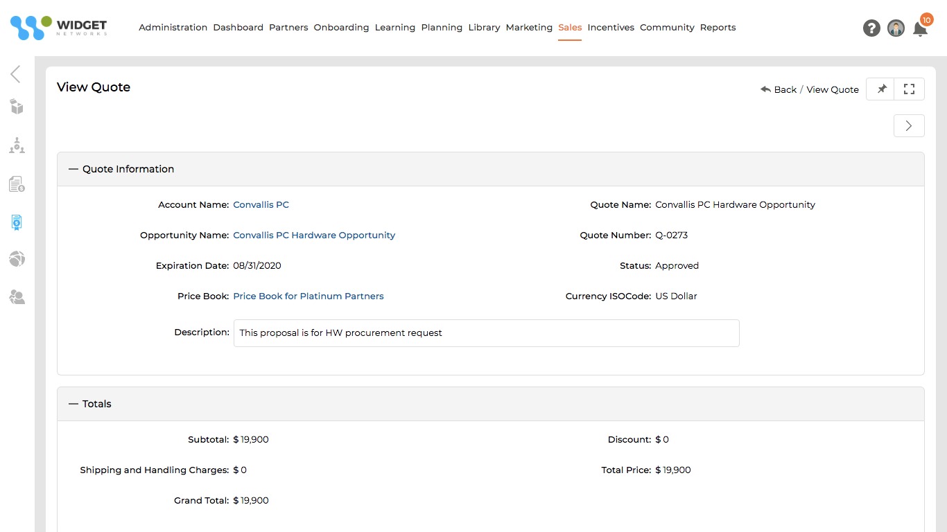 Configure Price Quote Quote Management