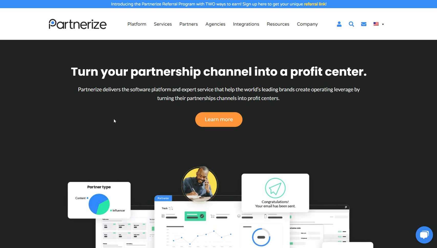 Partnerize website