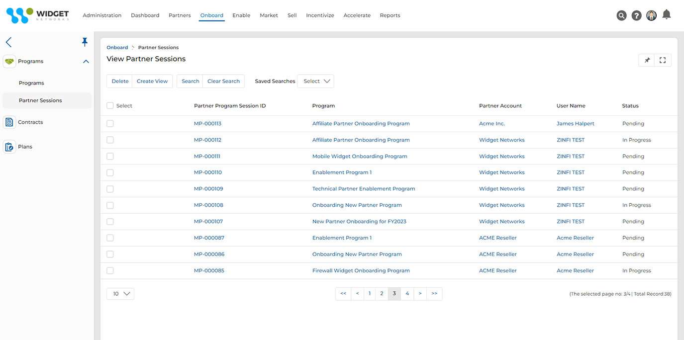 Partner Programs Management Programs Setup and Tracking