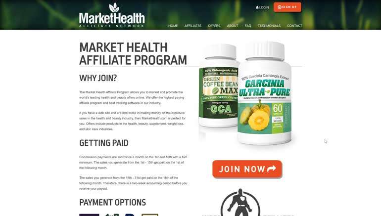Market Health website
