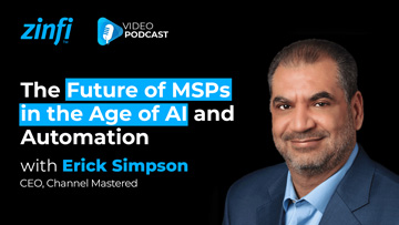 Next-Gen PartnerOps Video Podcast featuring Erick Simpson . The Future of Managed Service Providers in the Age of AI and Automation