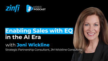 Next-Gen PartnerOps Video Podcast featuring Joni Wickline . Enabling Sales with EQ in the AI Era