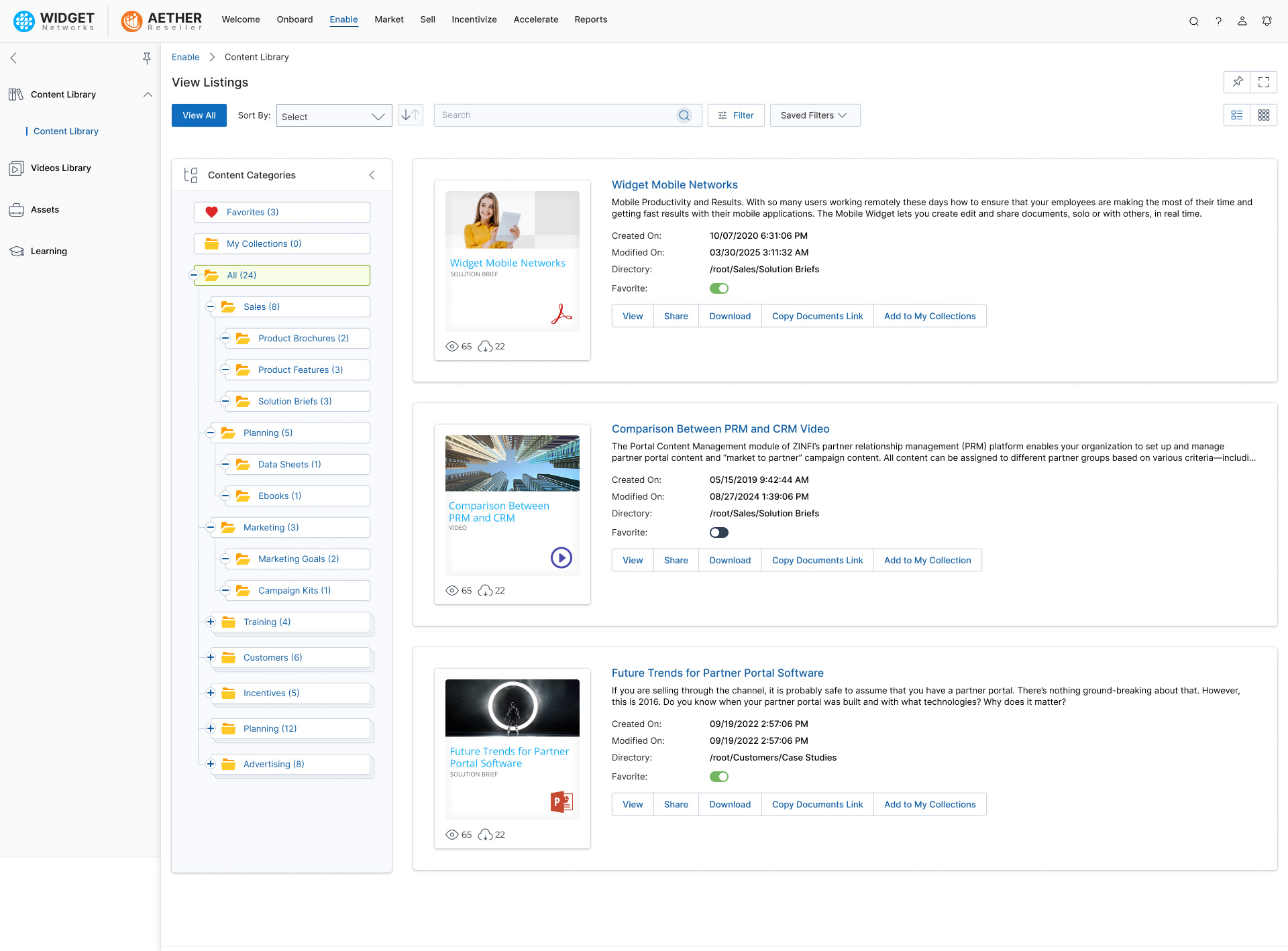 Library as the content repository