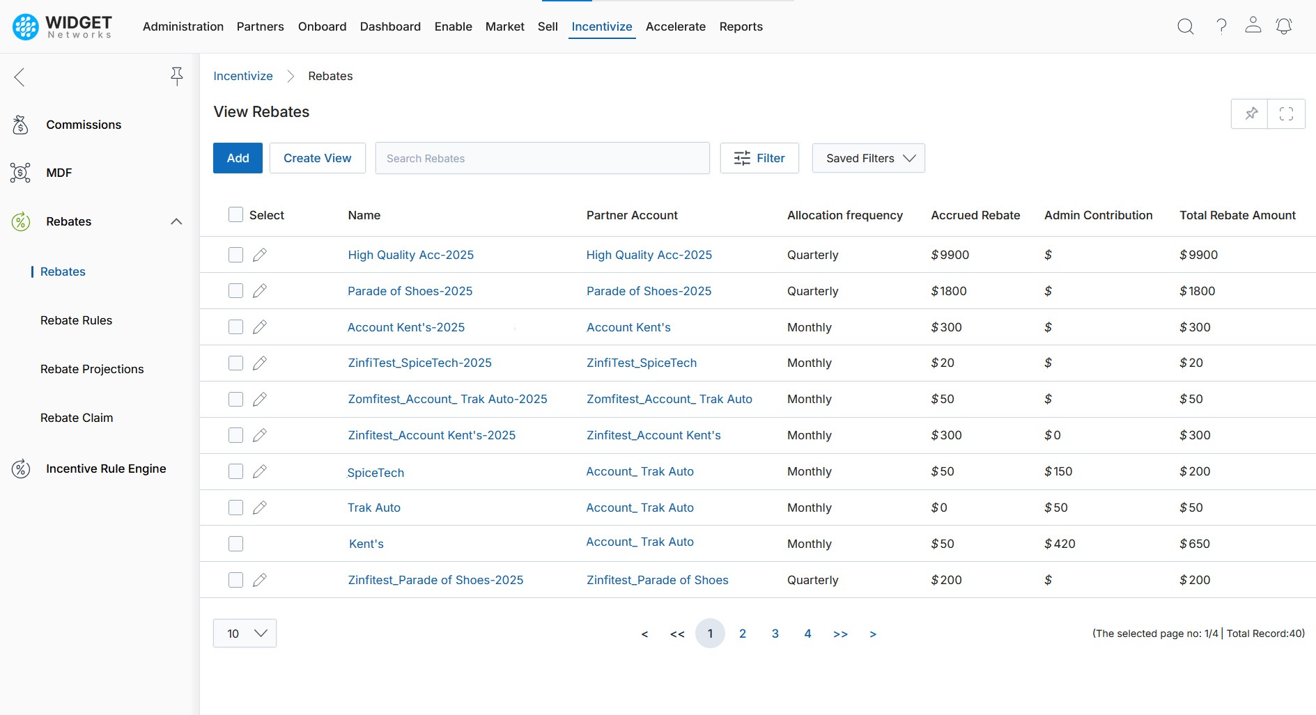 Rebates Management Centralized Incentive Management