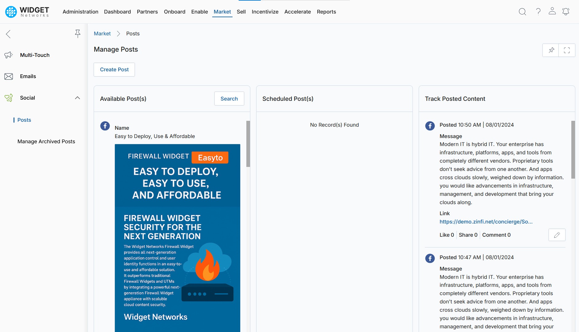 Social Syndication Management Centralized Content Creation and Curation