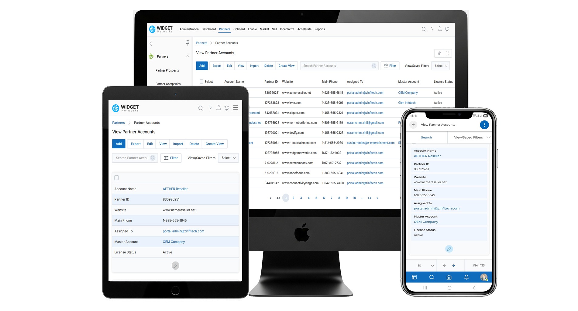 Mobile Responsive Complete Administration in Mobile