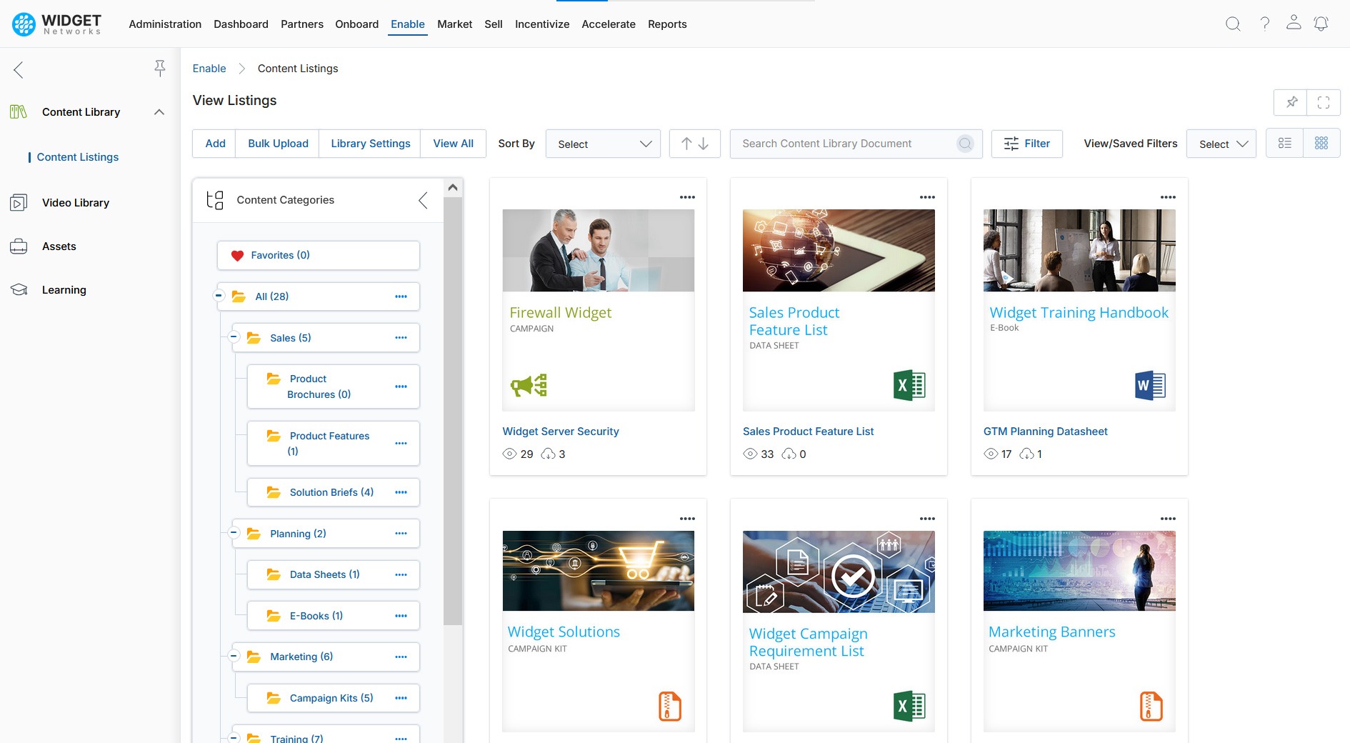 Partner Enablement Centralized Content Access