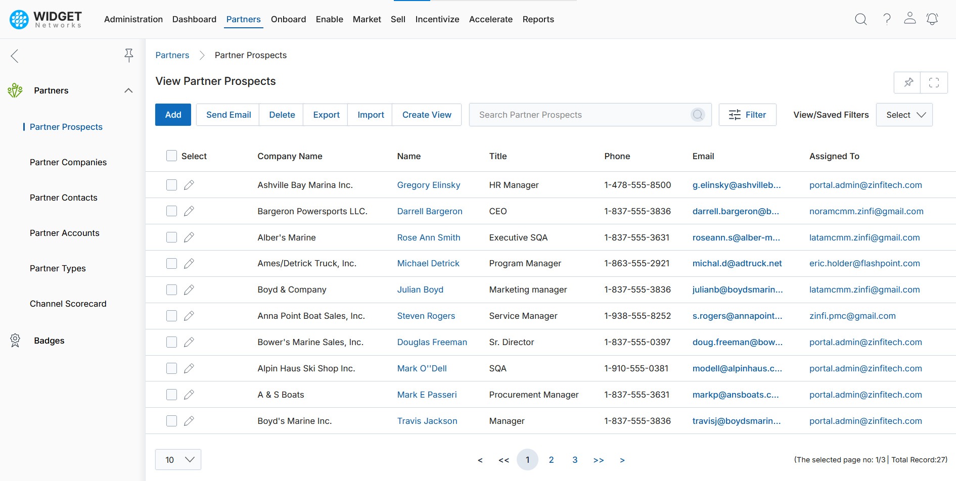 Partners Profile Management Centralized Partner Onboarding & Management