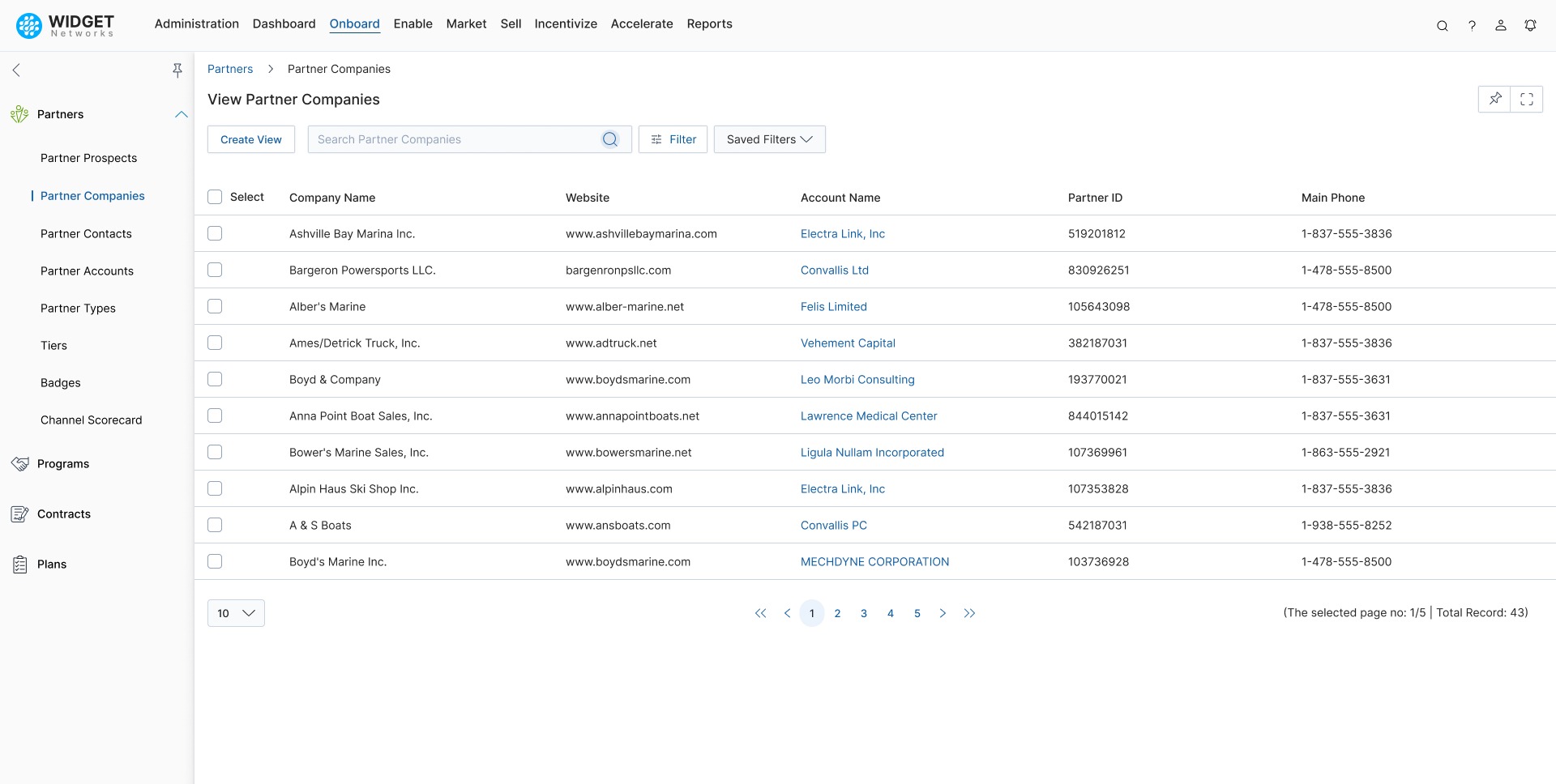 Partner Management Partner Companies