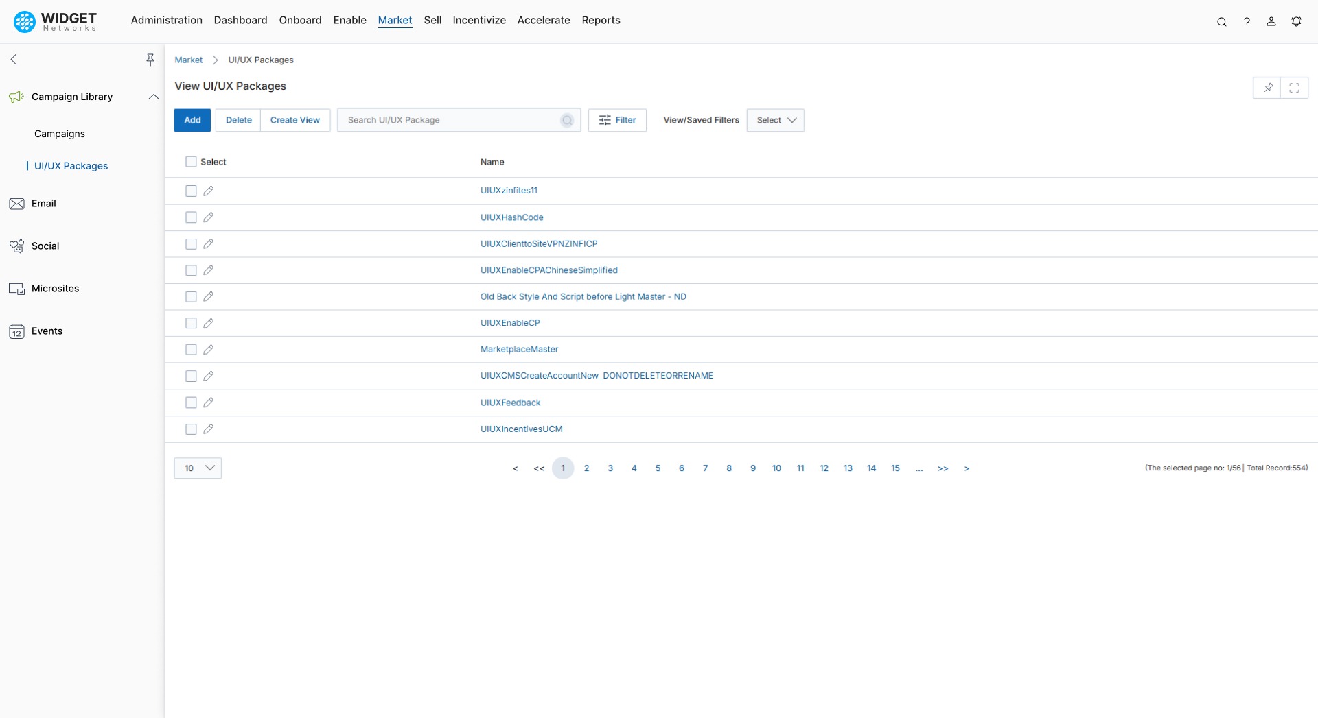 Web Syndication Management UIUX Package Management