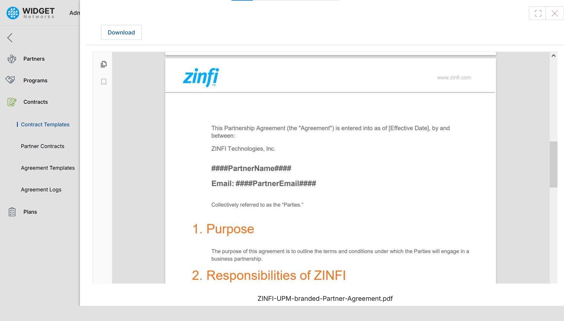 Automated Contract Personalization – Dynamic Hashtag Integration