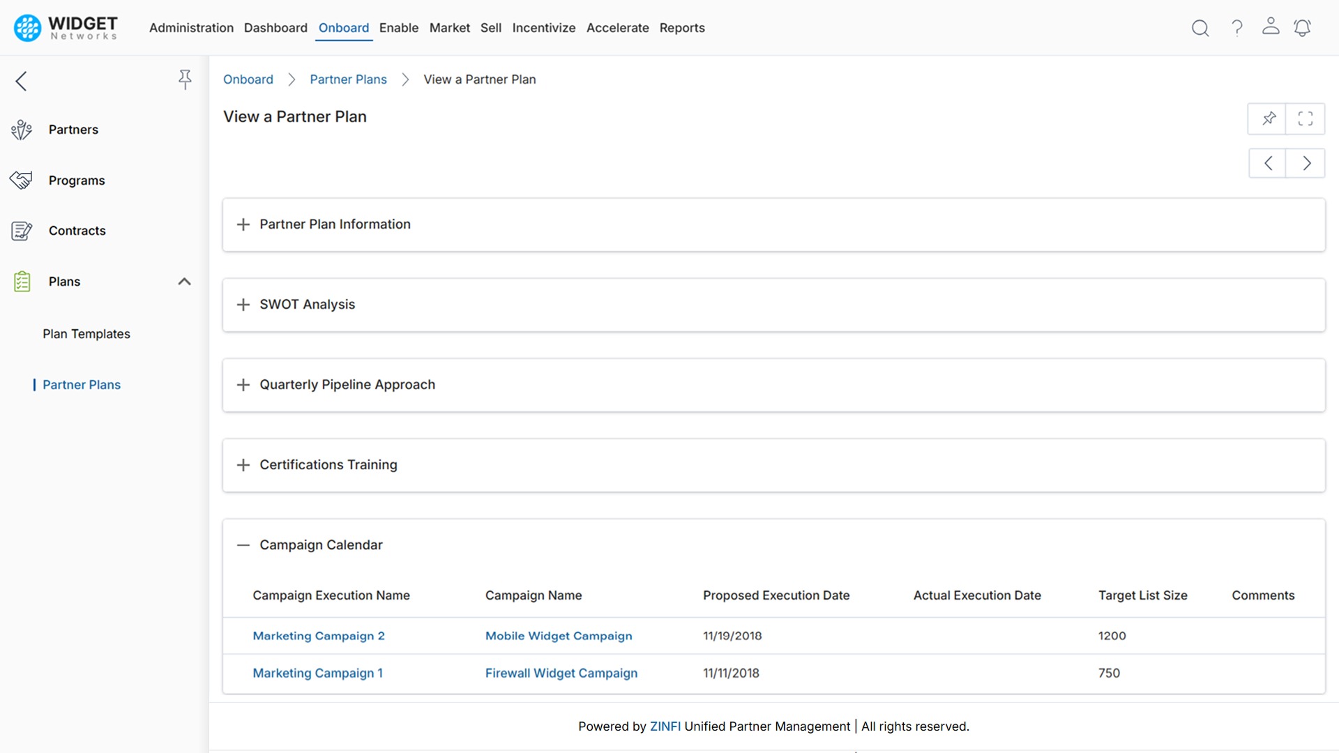 Campaign Calendar Tracking