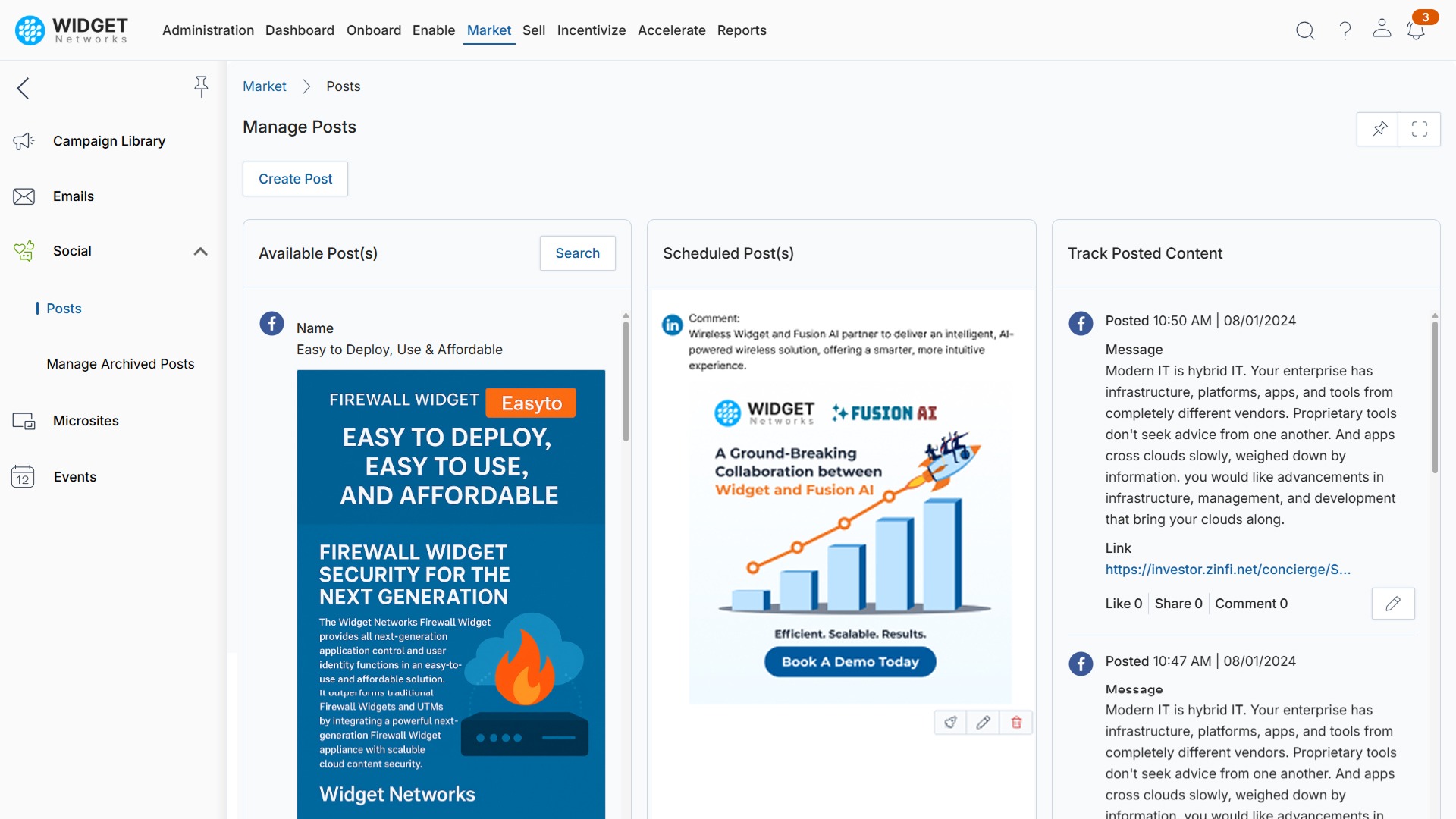 Social Syndication Management Centralized Content Creation and Curation