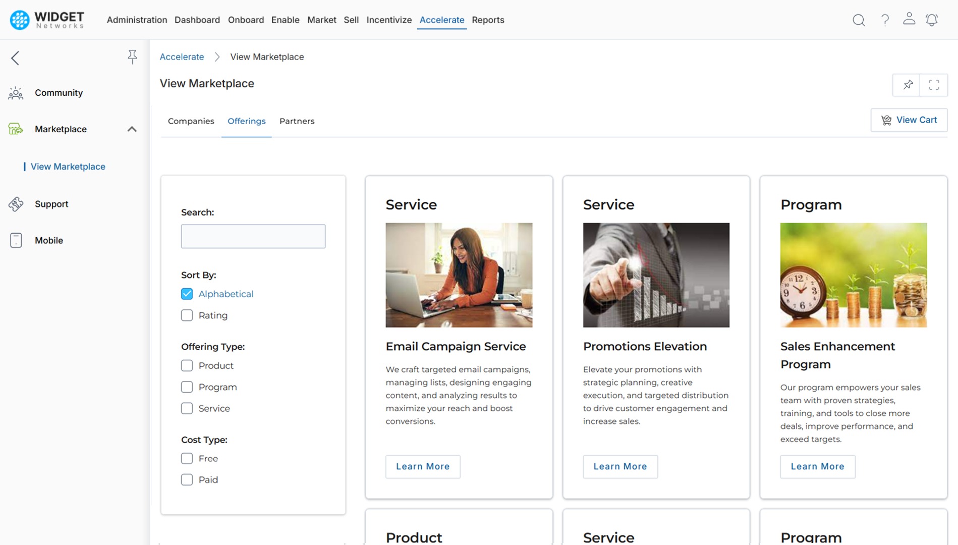 Marketplace Management Centralized Product and Service Management