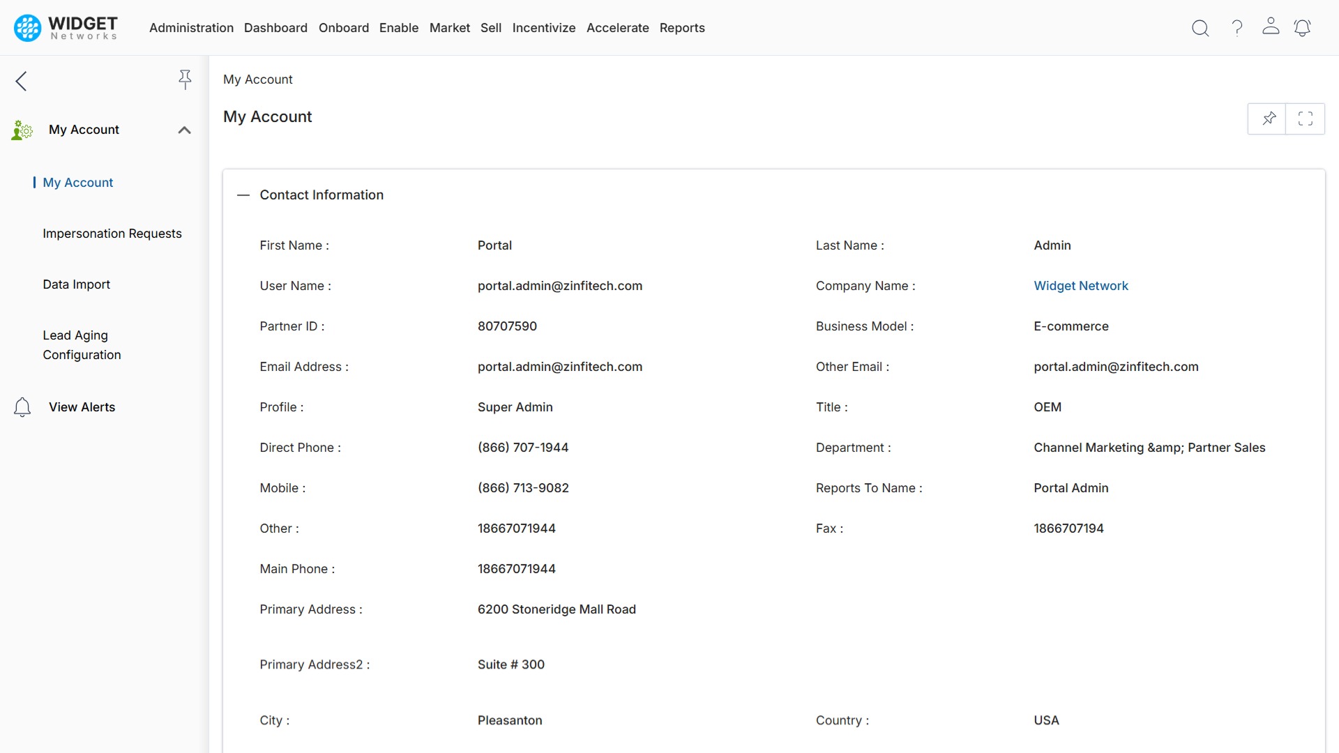 Enhanced Profile Management for Partners
