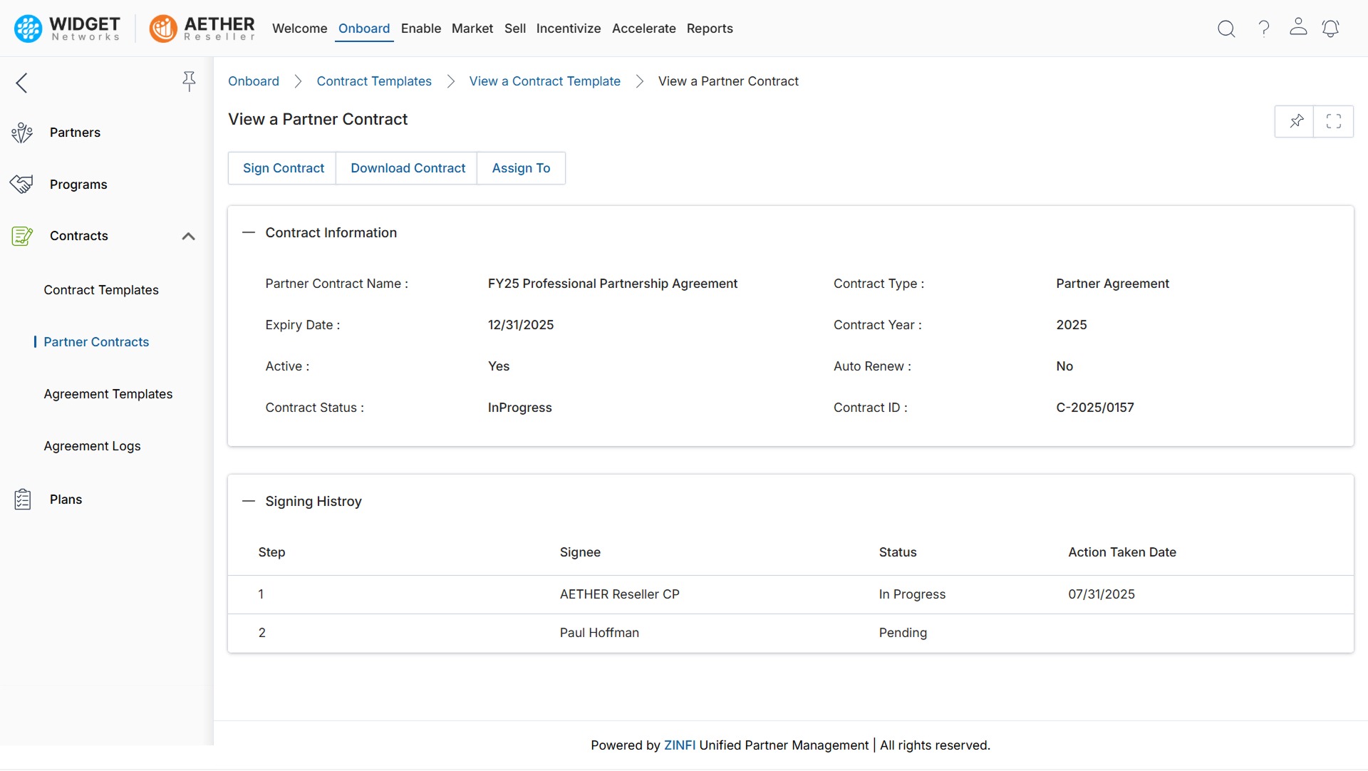 Partner Contracts Management Flexible E-Signature & DocuSign Support