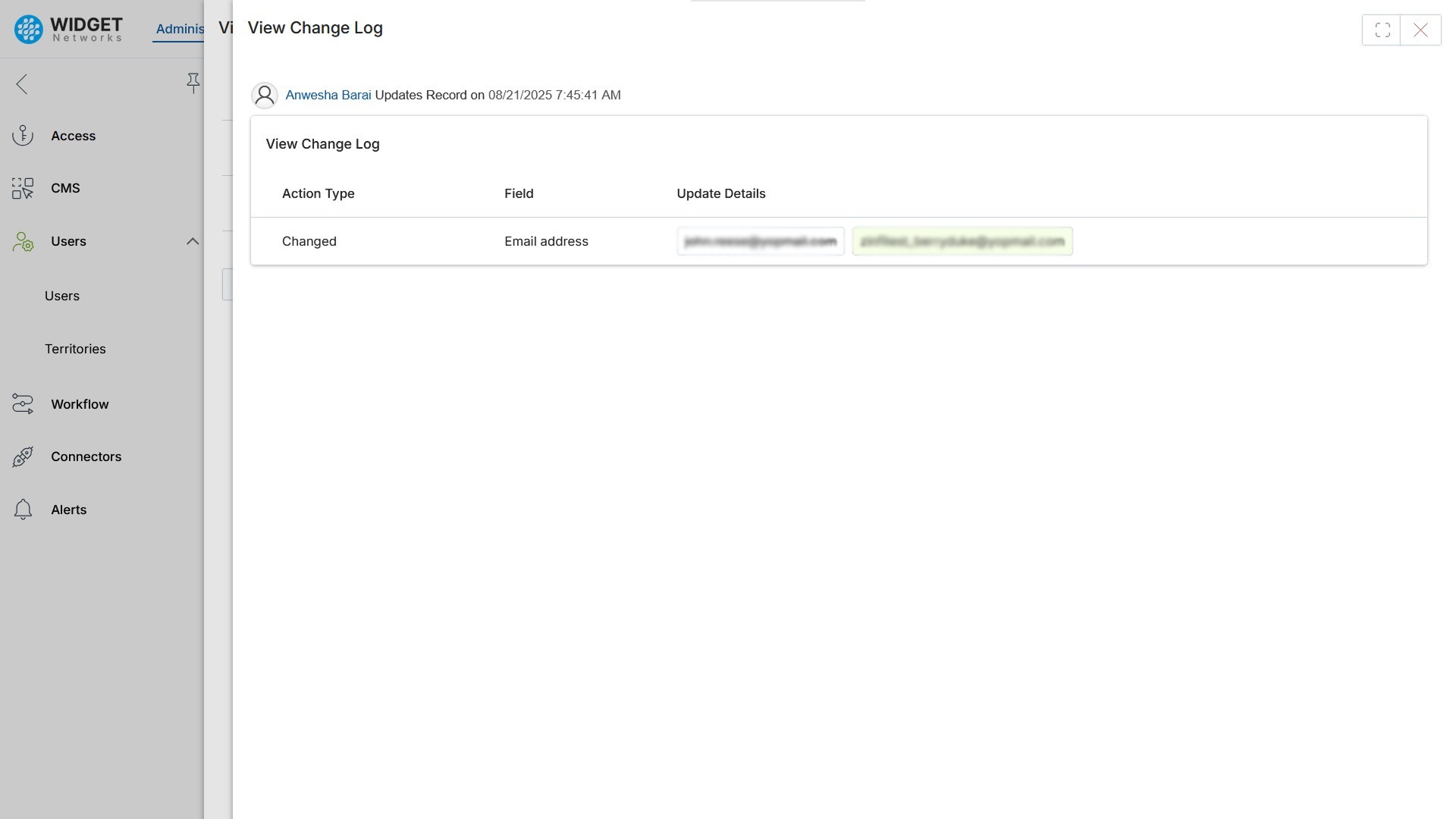 Change Management Granular Change Visibility