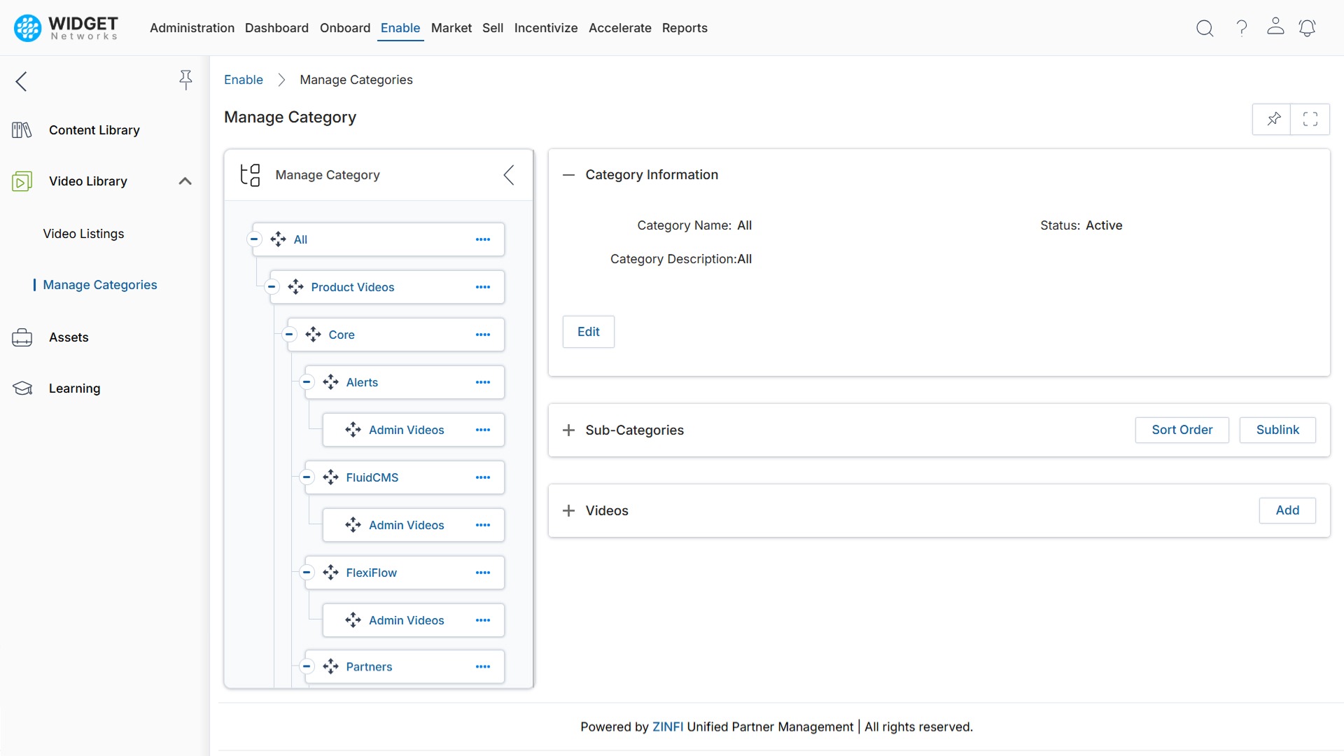 Hierarchical Category Management