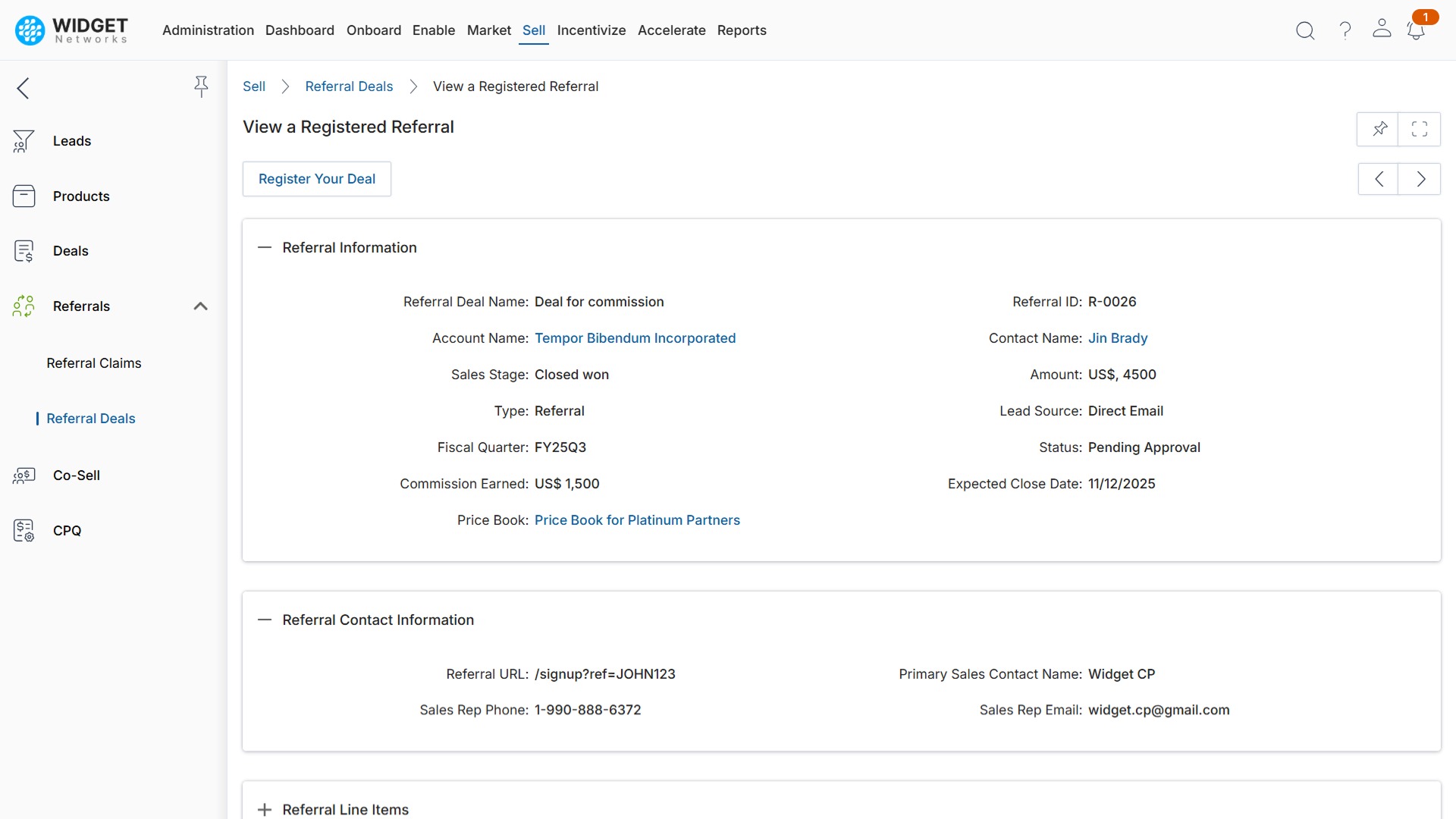 Integrated Referral Tracking