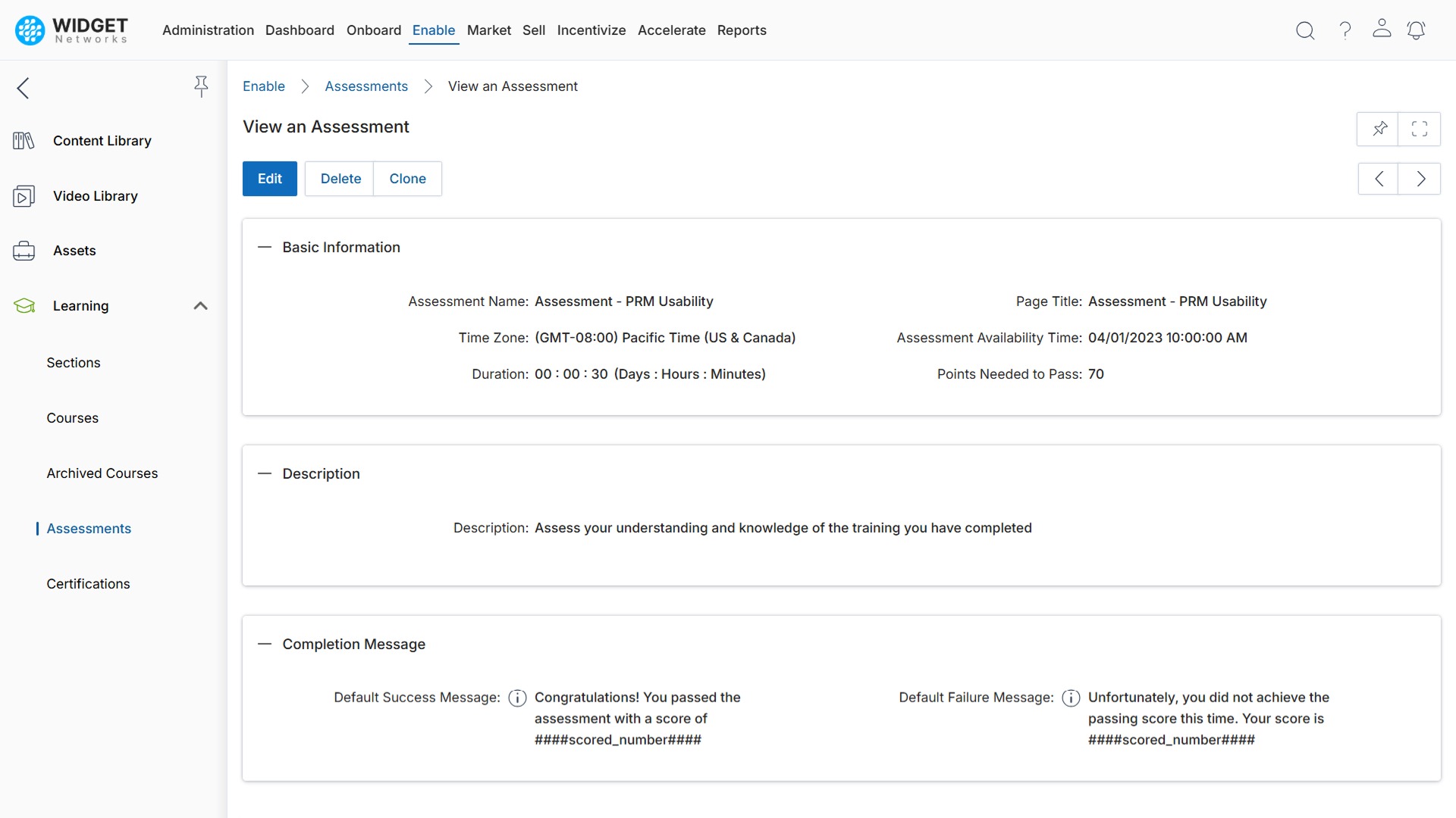 Measure Knowledge with Custom Assessments