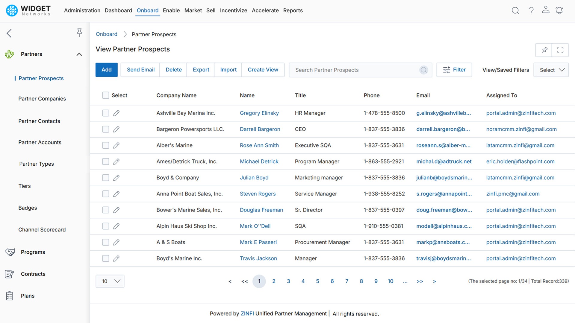 Partner Management Partner Prospects