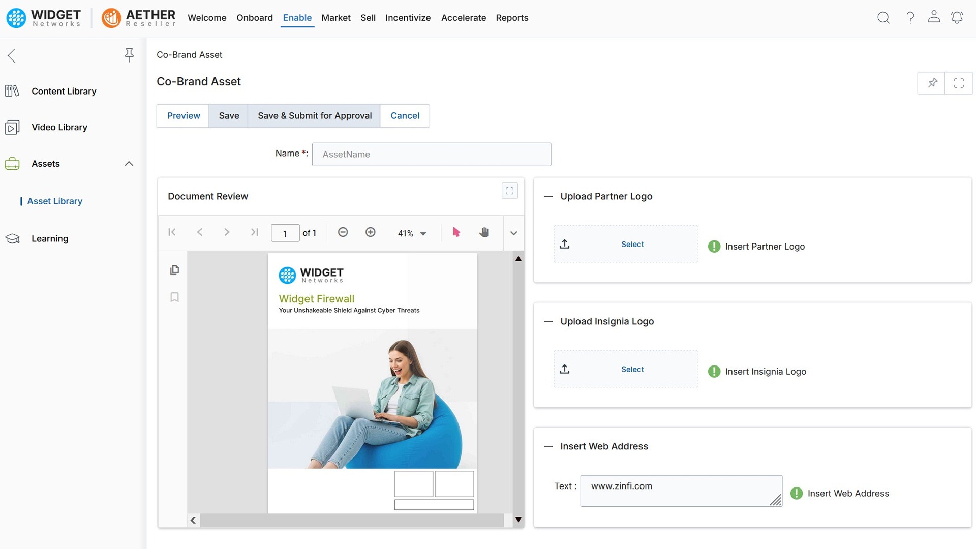 Co-Branded Assets Management Seamless Co-Branding Experience