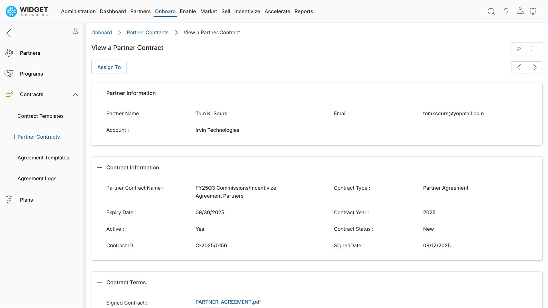 Partner Contracts Management Streamlined Multi-Party Signing