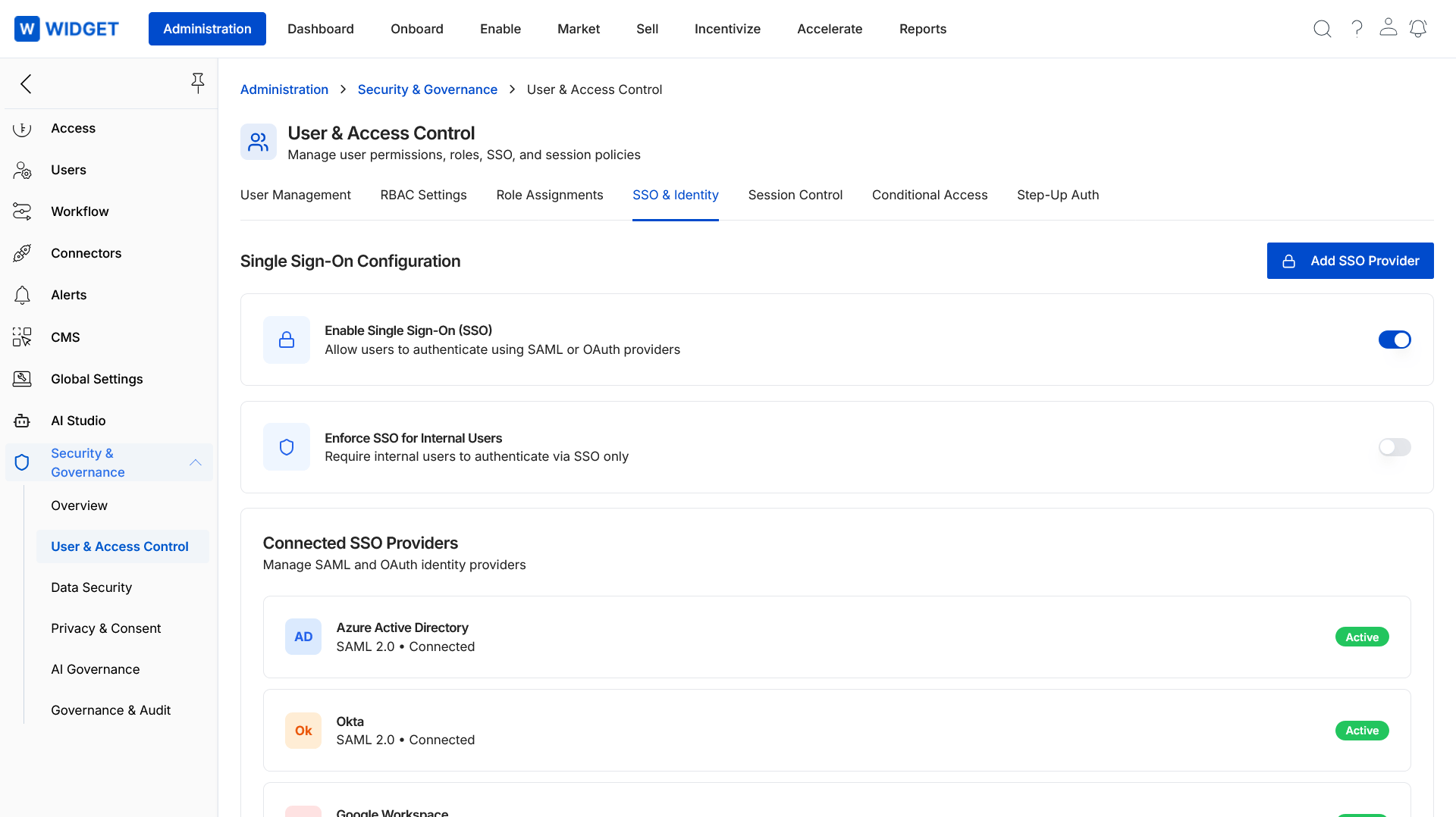 Security Governance SSO