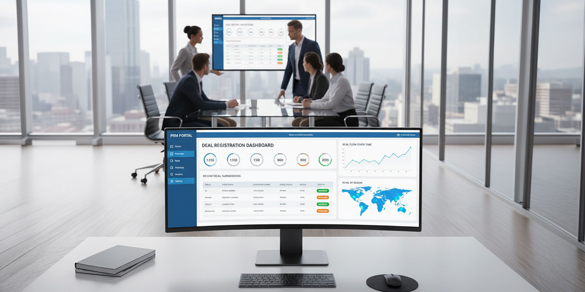 Dashboard view of a deal registration feature in a PRM portal.