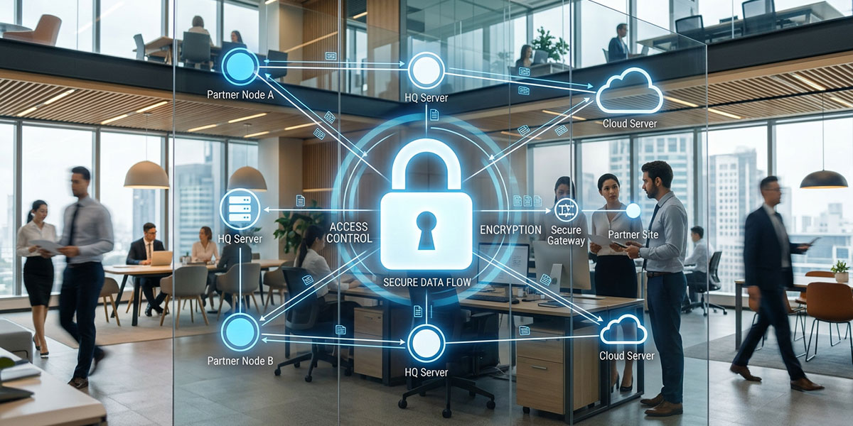 An illustration of disconnected data silos, symbolizing the lack of data integrity in poor partner relationship management.