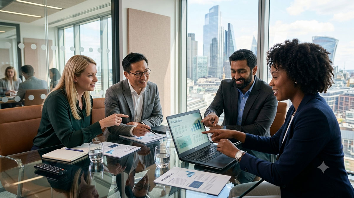 Vendor and partner teams in a joint selling session, a core partner sales enablement co-sell motion.